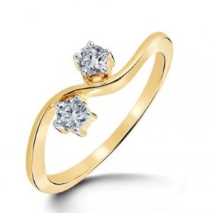 Golden Twist Ring