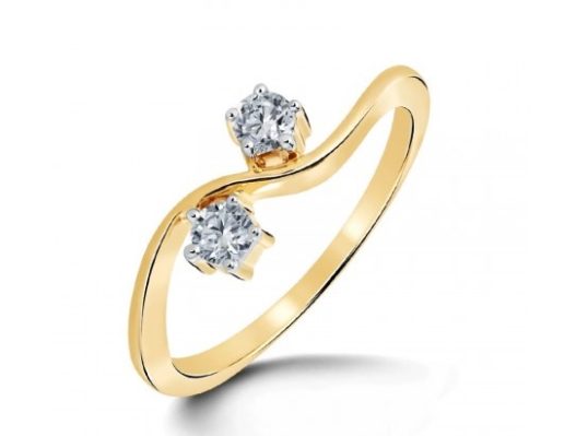 Golden Twist Ring