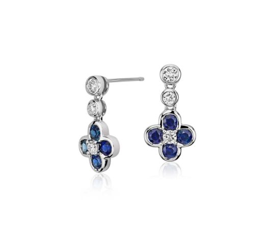 Grace Blue Sapphire Earrings