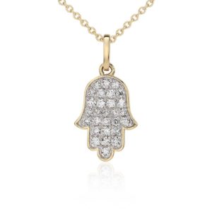 Hamssa Full Diamond Pendant
