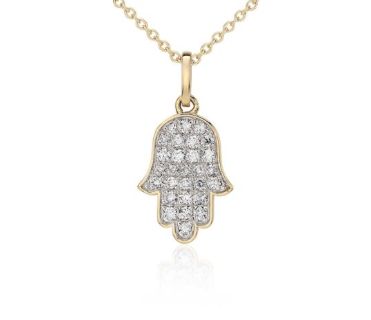 Hamssa Full Diamond Pendant