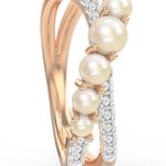 Pearls & Diamond On Rose Gold
