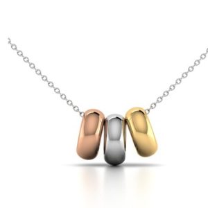 3 Tone Gold Pendant