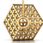 Cube Gold Pendant