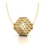 Cube Gold Pendant