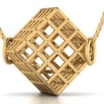 Cube Gold Pendant