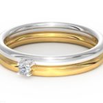 Two Tone Diamond Band