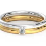 Two Tone Diamond Band