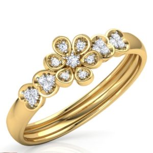 Heart & Flower Ring