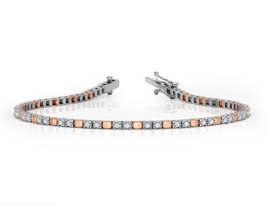 Rose & Tennis Bracelet