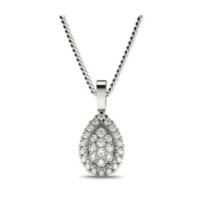 Pear Shape Dia Pendant