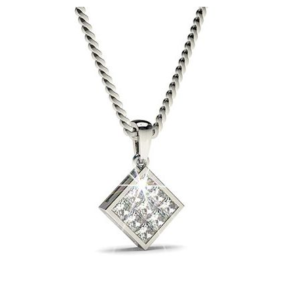 Princess Cut Square Pendant