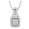 Diamond Pendant studded in 18kt white gold