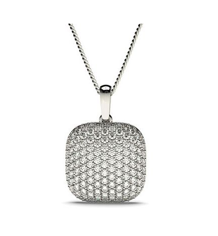 Pave setting pendant on sale