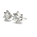 Ancona White Gold Stud Diamond Earring