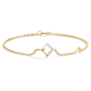 Arrow Yellow Gold Diamond Bracelet