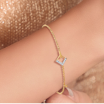 Arrow Yellow Gold Diamond Bracelet