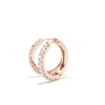 Assisi Rose Gold Creolla Diamond Earring