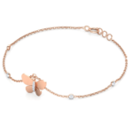 Butterfly Rose Gold Diamond Bracelet