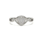 Como White Gold Promise Ring