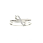 White Gold Infinity Promise Ring