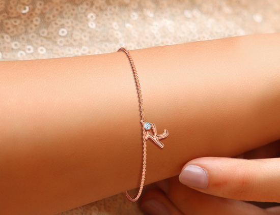 gold k bracelet