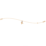 Letter “K” Rose Gold Diamond Bracelet
