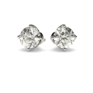 Mantua White Gold Stud Diamond Earring