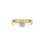 Modena Yellow Gold Promise Ring