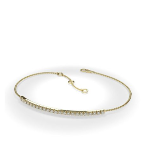 Naples Yellow Gold Diamond Bracelet