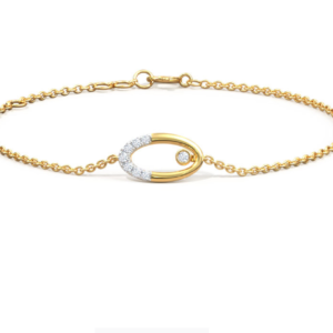 Oval Yellow Gold Diamond Bracelet