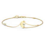 Yellow Gold Pearl Bracelet