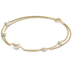 Yellow Gold Pearl Bracelet