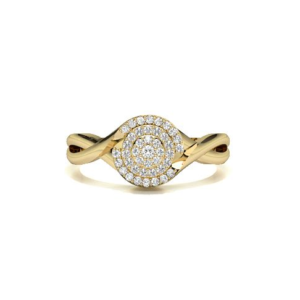Pisa Yellow Gold Promise Ring