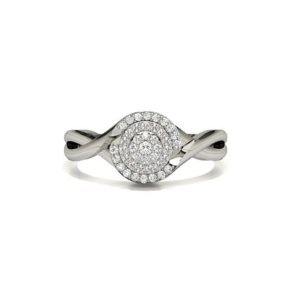 Pisa White Gold Promise Ring