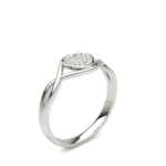 Como White Gold Promise Ring