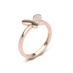 Butterfly Rose Gold Promising Ring