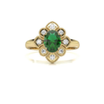 Rimini Emerald & Diamond Yellow Gold Ring