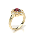 Rimini Ruby & Diamond Yellow Gold Ring