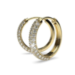 Creolla Yellow Gold Diamond Earring