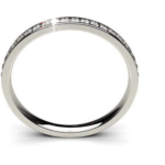 Band White Gold 18k Diamond Ring
