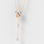 Amanda Rose Gold Necklace 18k with Continuous Diamond Pendant