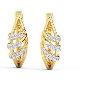 Amelia Clip Yellow Gold 18k Diamond Earring