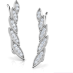 Angel Wing White Gold 18k Diamond Earring