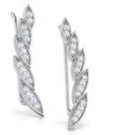 Angel Wing White Gold 18k Diamond Earring