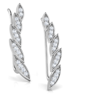 Angel Wing White Gold 18k Diamond Earring
