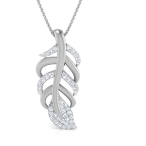 Anne leaf White Gold Gold 18k Diamond Pendant