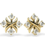 Arriane Stud Yellow Gold 18k Diamond Earring