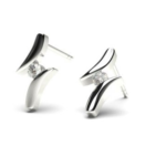 Celine Stud White Gold 18k Diamond Earring