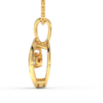 Claire Yellow Gold chain18k with Diamond Pendant